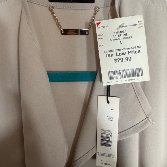 Tahari Light Stone Jacket medium - Picture 2 of 6